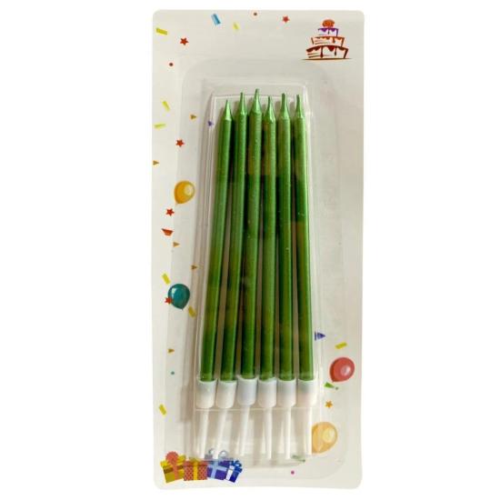 Toptan İnce Uzun Mum 13 cm 6lı