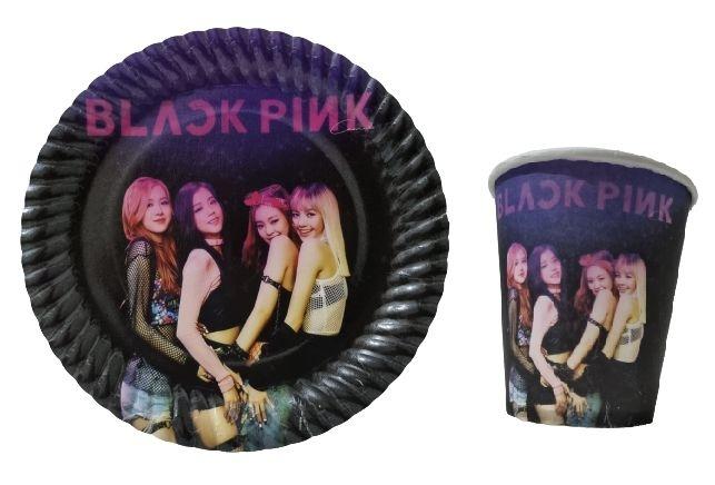 Toptan Black Pink Tabak Bardak 8li