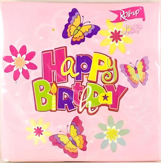 Toptan Peçete 16lı Happy Birthday