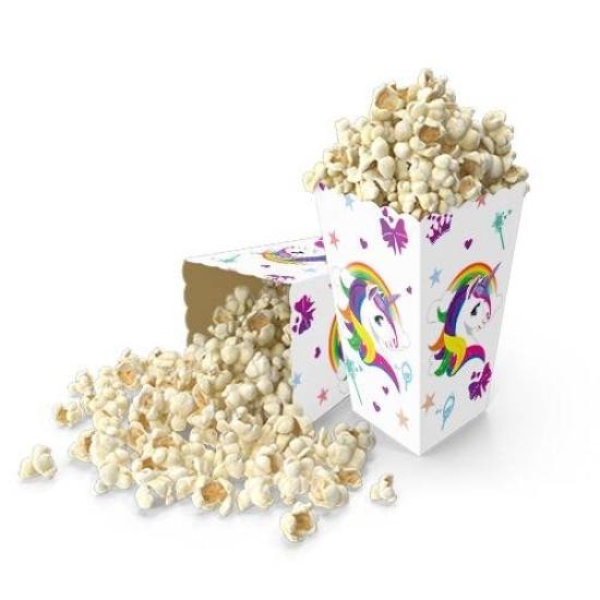 Toptan Mısır Kutusu 8li Baskılı Unicorn