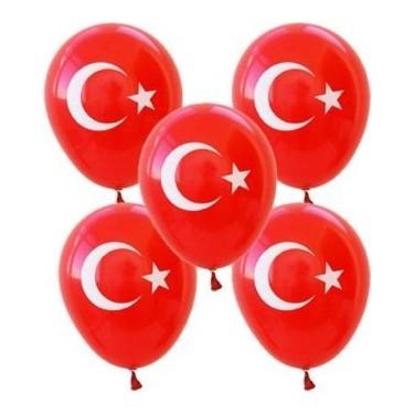 Toptan Türk Bayrağı 12’’ Balon 100lü