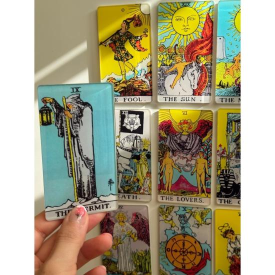 Toptan Tarot Kartı Akrilik Magnet 10lu Paket