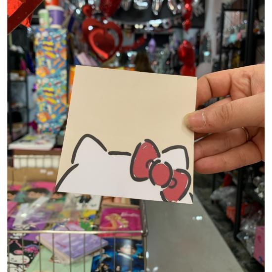 Toptan Kawaii Tasarımlı Memopad Kare Not Defteri