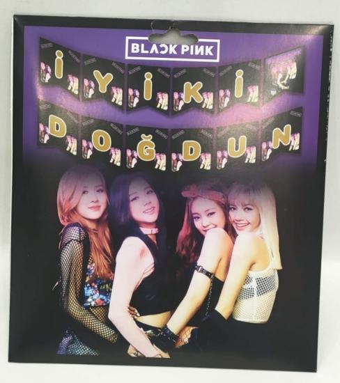 Toptan Black Pink Zarf Banner
