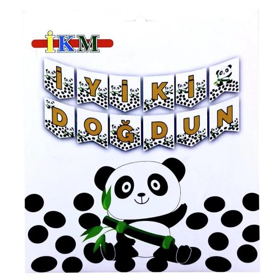 Toptan Panda İyiki Doğdun Zarf Banner