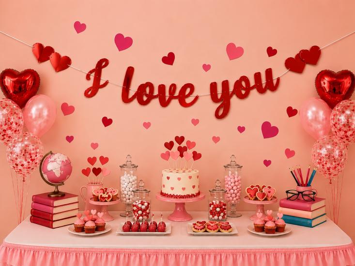 Toptan Kaligrafi I Love You Kırmızı
