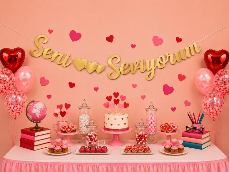 Toptan Kaligrafi Seni Seviyorum Altın