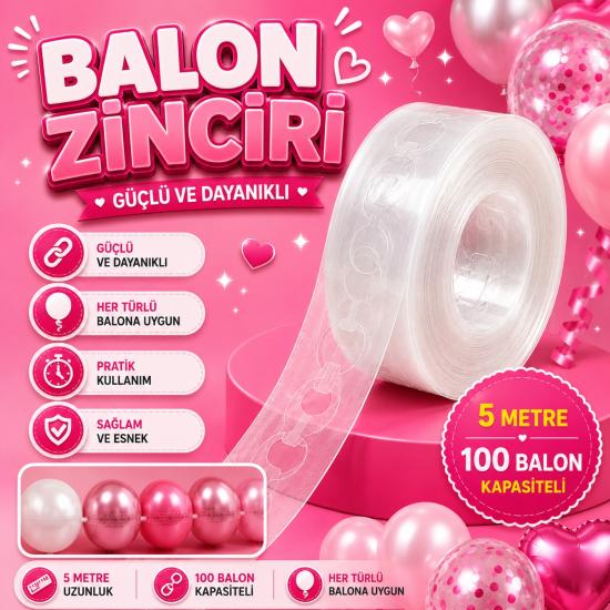 Toptan Balon Zinciri 5 metre