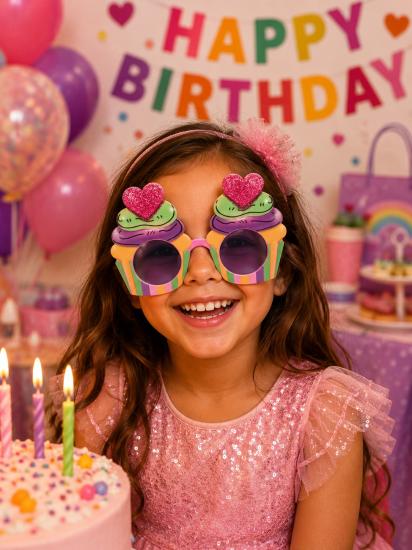 Toptan Cupcake Temalı Gözlük