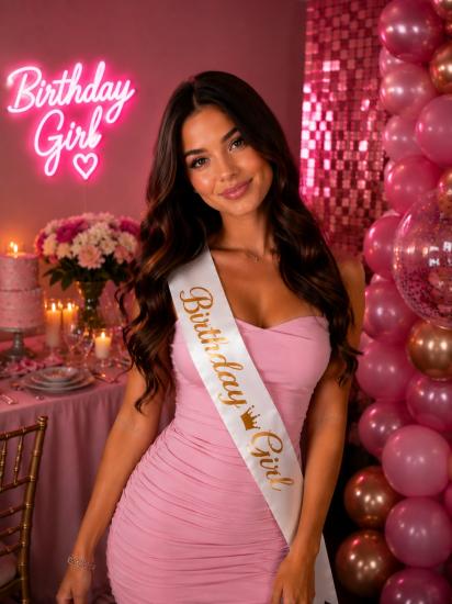 Toptan Birthday Girl Kuşak