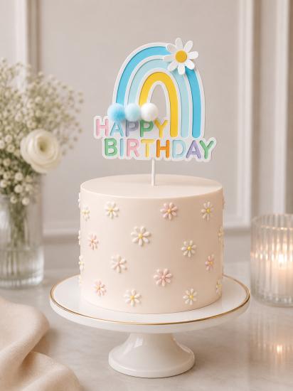 Toptan Pasta Üstü Happy Birthday