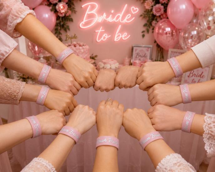 Toptan Bride Bileklik Gümüş 12 adet