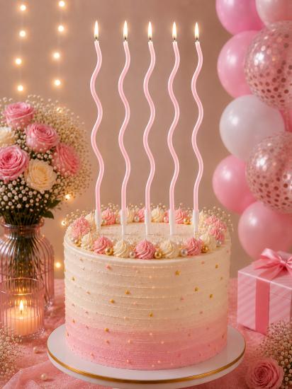 Toptan Spiralli Mum 6lı