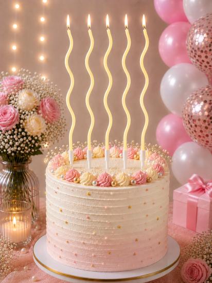 Toptan Spiralli Mum 6lı