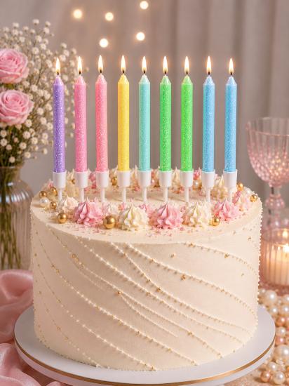 Toptan Simli Mum 12li