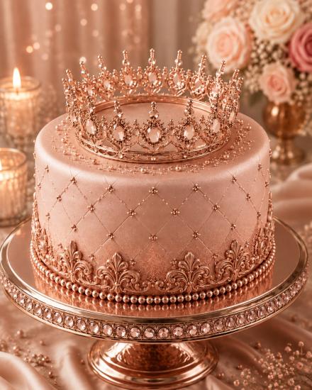 Toptan Pasta Tacı Rosegold
