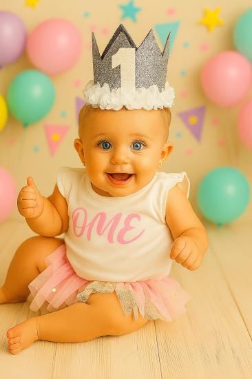 Toptan 1 Yaş Mini Kraliçe Şapka Eva Simli