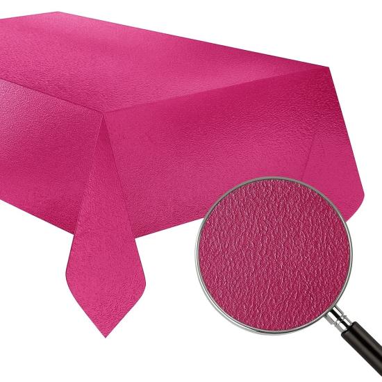 Toptan Gofrajlı Masa Örtüsü Pembe