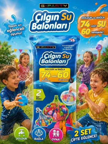 Toptan Çılgın Su Balonu 74lü