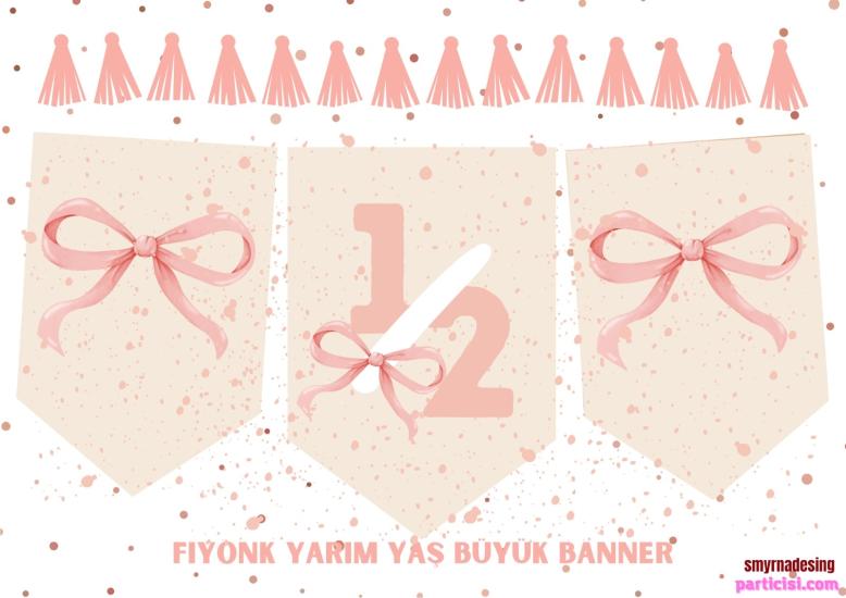 Toptan Pembe Fiyonk 1/2 Yaş Banner 