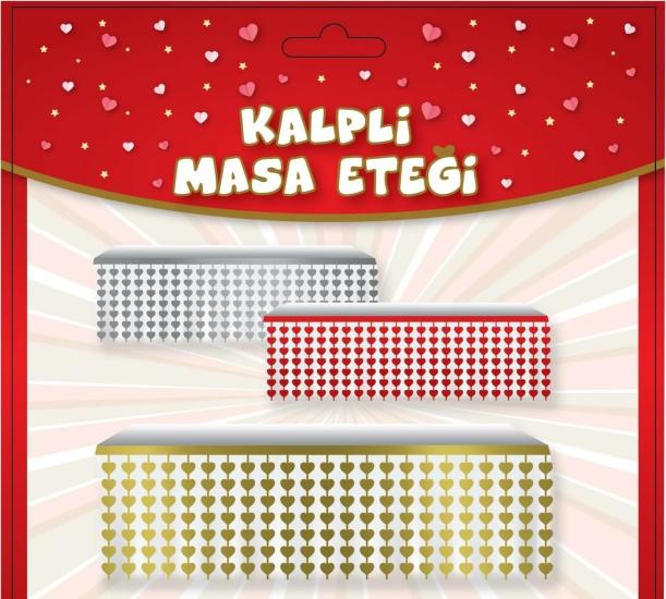Toptan Masa Eteği Kalpli Gold