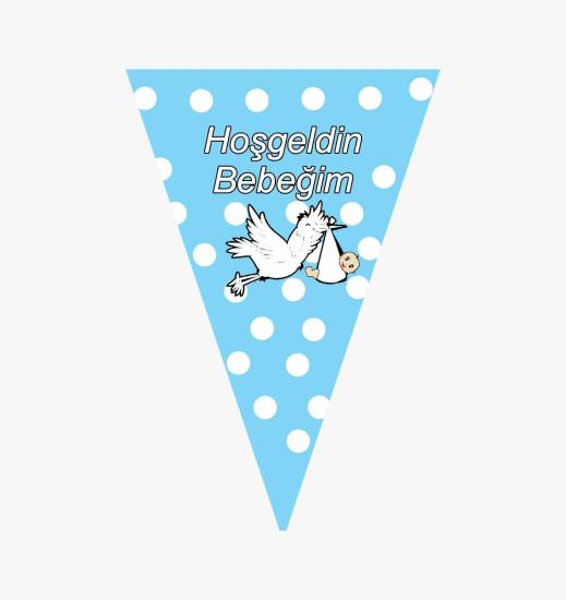 Toptan Hoşgeldin Bebeğim Mavi Flama