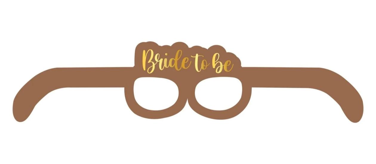 Toptan Bride To Be Karton Gözlük 4lü