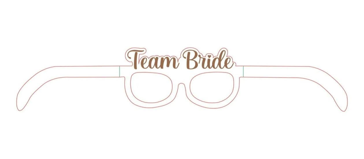 Toptan Team Bride Karton Gözlük 4lü