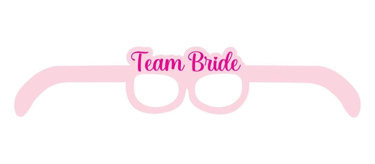 Toptan Team Bride Karton Gözlük 4lü