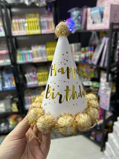 Toptan Happy Birthday Şapka 17 cm