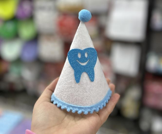 Toptan Dişim Çıktı Mavi Mini Şapka