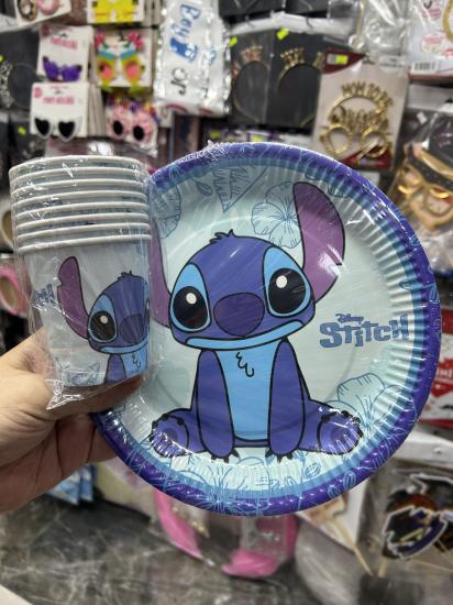 Toptan Stitch Tabak Bardak 8li