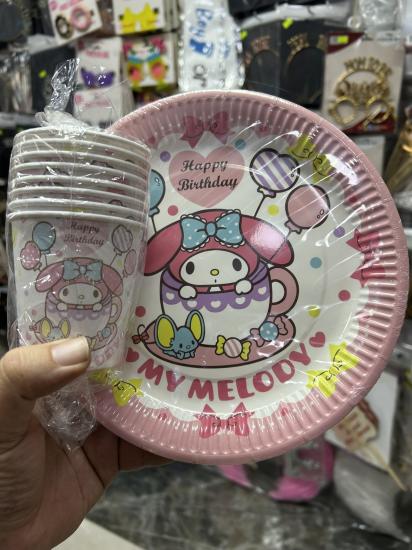 Toptan My Melody Tabak Bardak 8li
