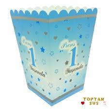 Toptan Mısır Kutusu 8li Baskılı 1 Yaş Mavi