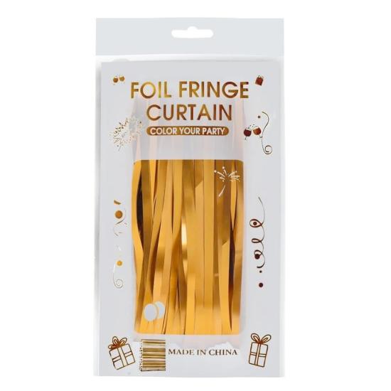 Toptan Metalize İthal Arka Fon Perde Rosegold