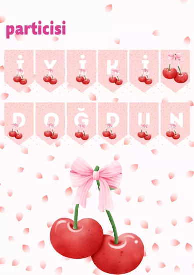 Toptan İyiki Doğdun Kiraz Banner