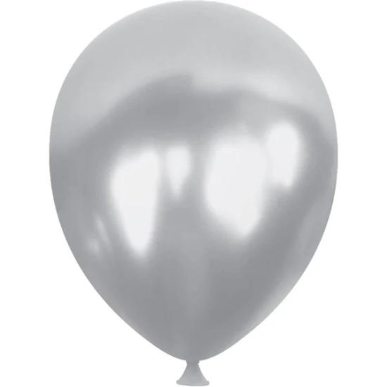 Toptan HBK 12’’ Metalik Gümüş Balon 100lü