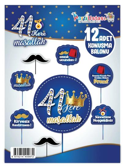 Toptan Konuşma Balonu Sünnet 12 adet