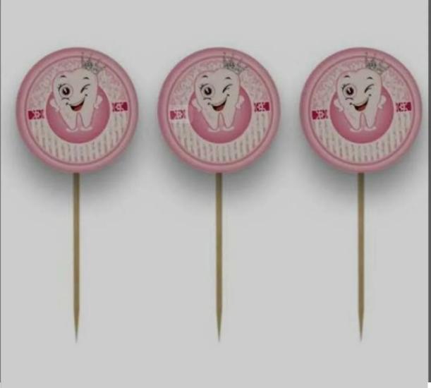 Toptan Dişim Çıktı Pembe Kürdan 10lu