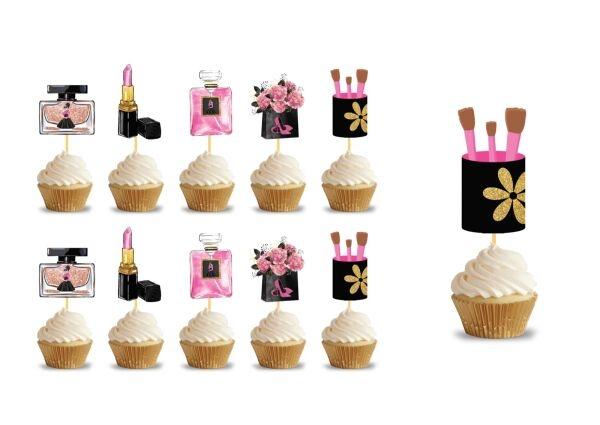Toptan Pasta Kürdanı Lüks 10lu Pink Stars