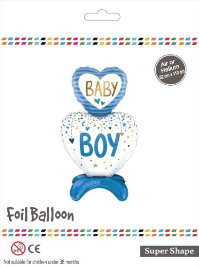 Toptan Ayaklı Baby Boy Cinsiyet Partisi Folyo Balon 110 cm