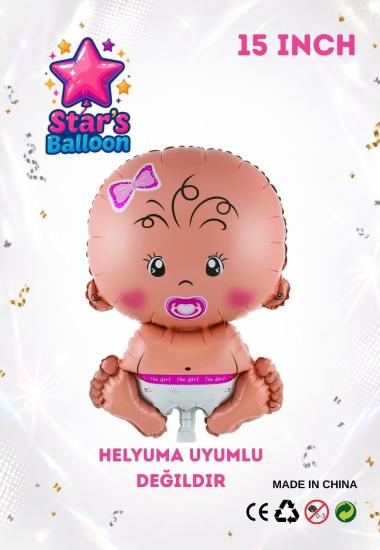 Toptan Star’s Balloon Bebek Folyo Balon 15 inç