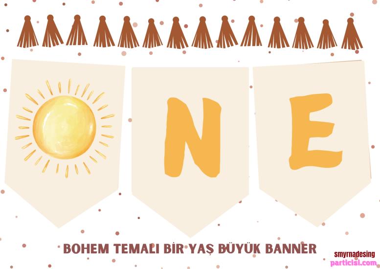 Toptan Bohem One Yazılı Banner 1 Yaş
