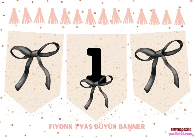 Toptan Siyah Fiyonk 1 Yaş Banner 