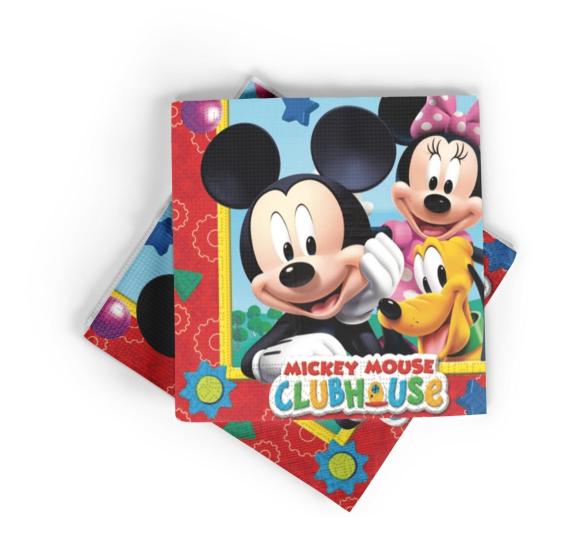 Toptan Mickey Mouse Temalı Peçete 16lı