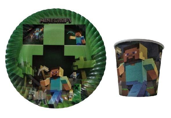 Toptan Minecraft Tabak Bardak 8li