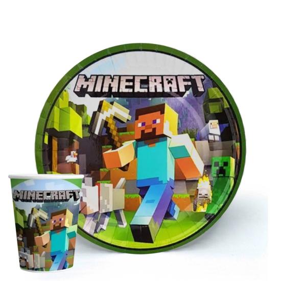 Toptan Minecraft Tabak Bardak 8li