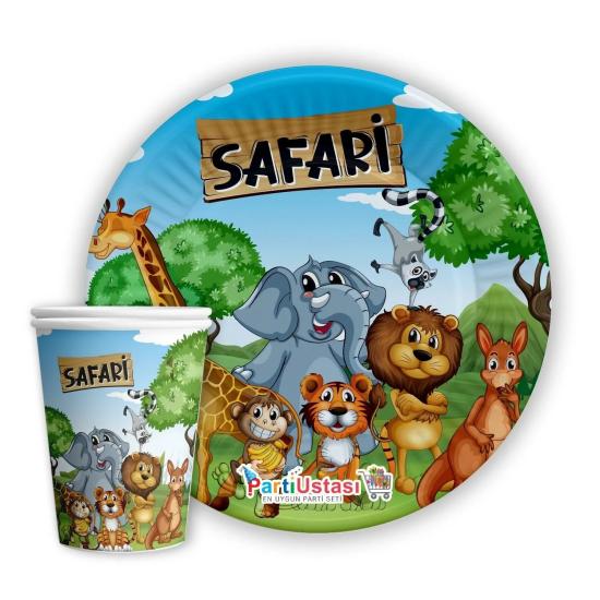 Toptan Safari Tabak Bardak 8li