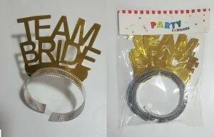 Toptan Team Bride Gold Karton Taç 6lı