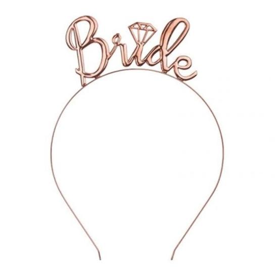 Toptan Metal Taç Bride Rosegold